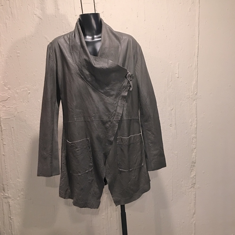 Cigno Nero • leather edgy lightweight jacket Size 40